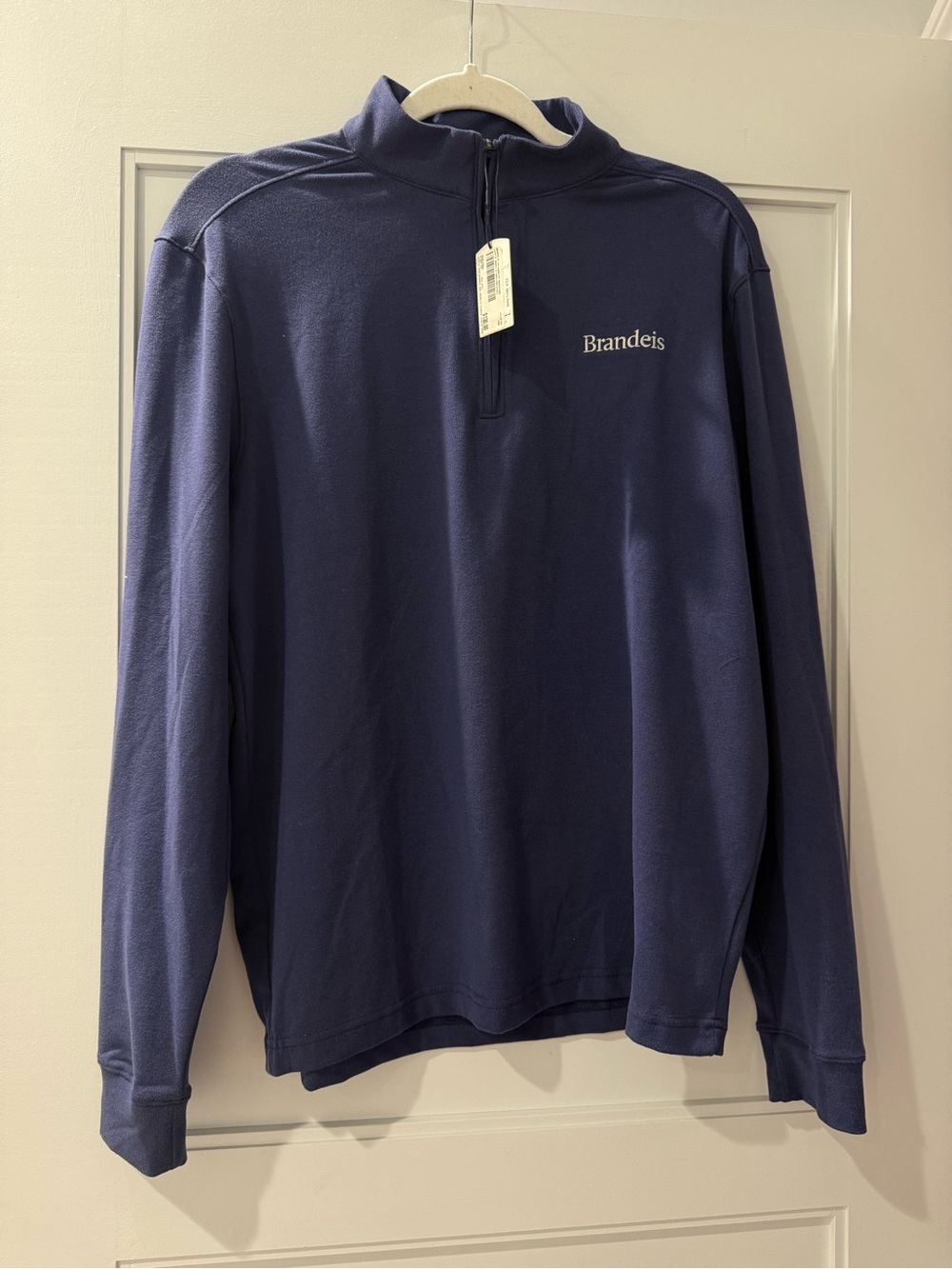 Brandeis Navy Quarter-Zip Pullover